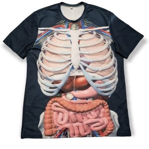 3/$25 Costume shirt Skeleton insides